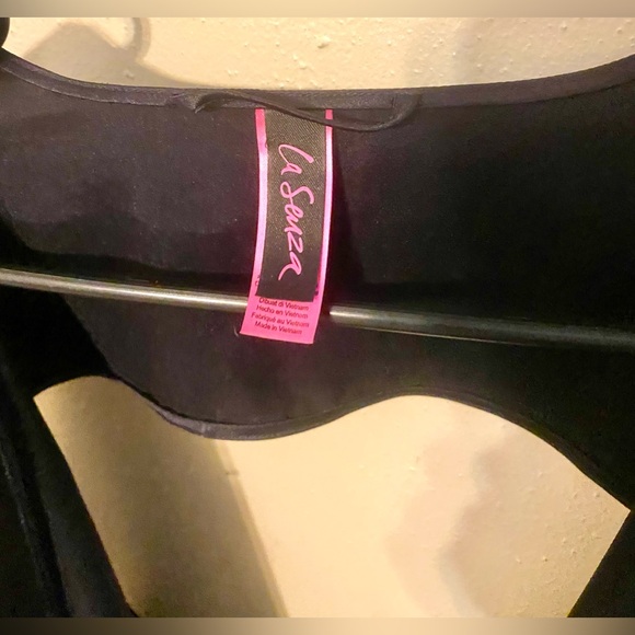 La Suiza Black Lingerie Top, Size L/XL - Picture 4 of 7